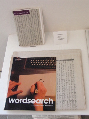 Karin Sander|Wordsearch, |a translinguistic sculpture, 2002