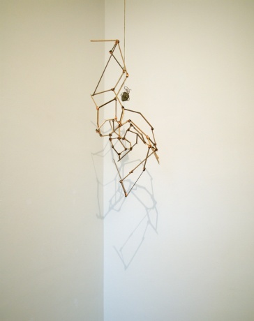 Pluto was a planet to most, 2006|Holz, Kupfer, Pyrit|65 x 36 x 68 cm