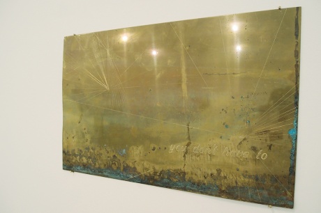 You don’t have to, 2013|Messing, Gravur, 34,5 x 25 cm